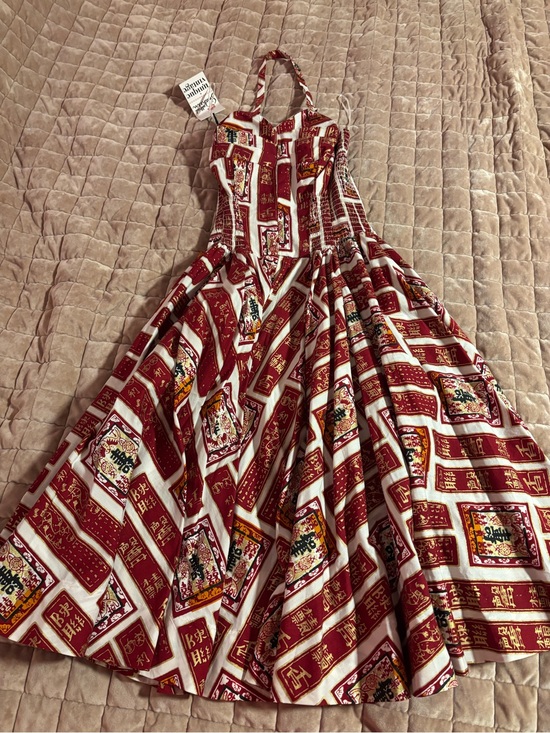Alfred Shaheen Dresses & Skirts - RARE hard to find alfred shaheen tiki hawaiian halter dress unique vintage